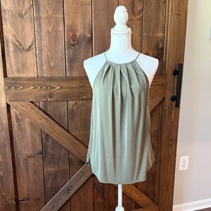 Elegant Green Halter Top